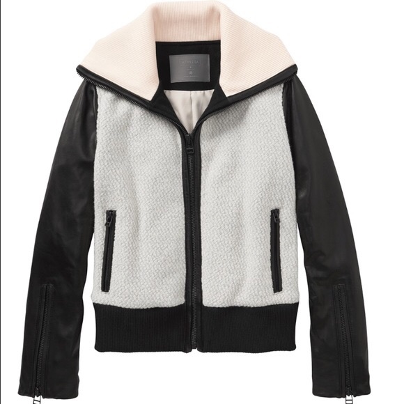 Derek Lam 10C Athleta collab.Sherpa fleece jacket. - Picture 2 of 7